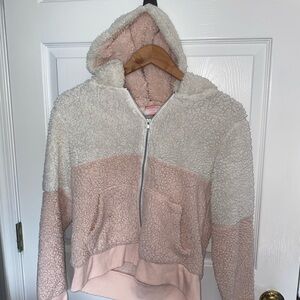 Wishful Thinking White and Pink Sherpa